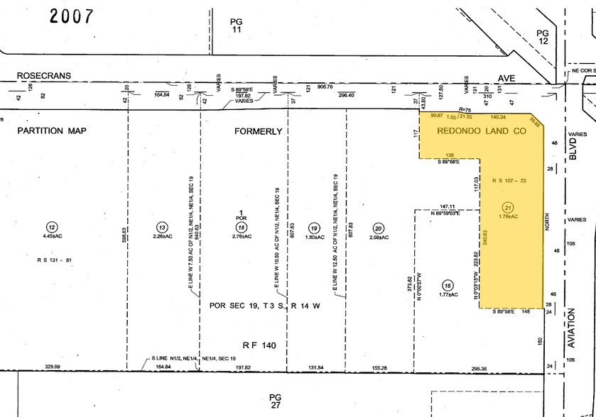 1888 Rosecrans Ave, Manhattan Beach, CA for lease - Plat Map - Image 2 of 24