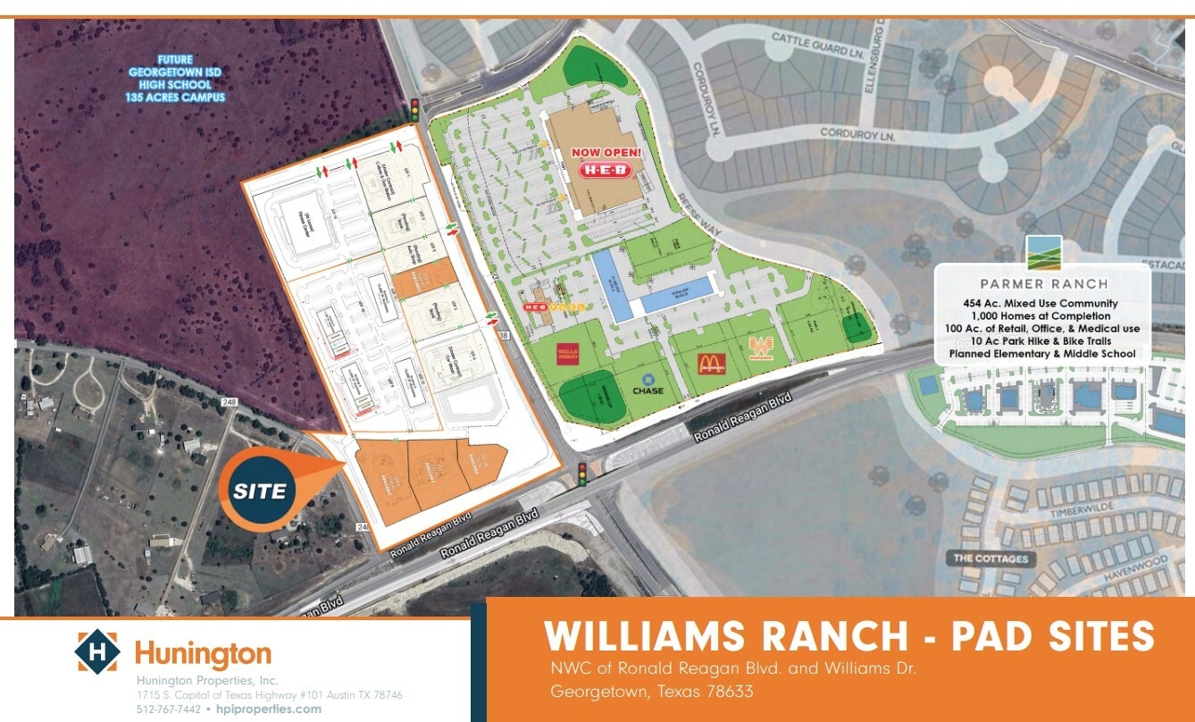 NWC of Ronald Reagan Blvd. & Williams Dr, Georgetown, TX for lease Building Photo- Image 1 of 2