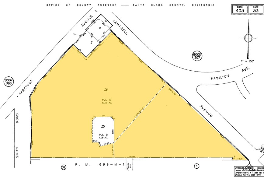 1500-1550 El Paseo De Saratoga, San Jose, CA for lease - Plat Map - Image 2 of 6