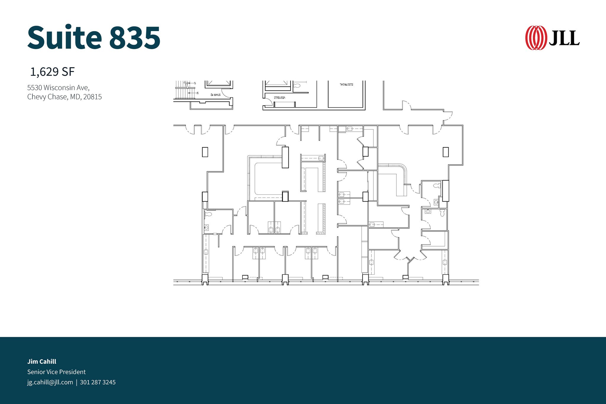 5530 Wisconsin Ave, Chevy Chase, MD for lease Floor Plan- Image 1 of 1
