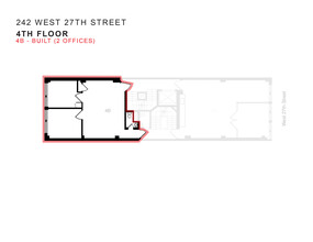 242 W 27th St, New York, NY for lease Floor Plan- Image 1 of 5