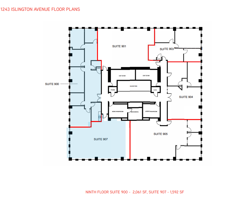 1243 Islington Ave, Toronto, ON for lease Floor Plan- Image 1 of 1