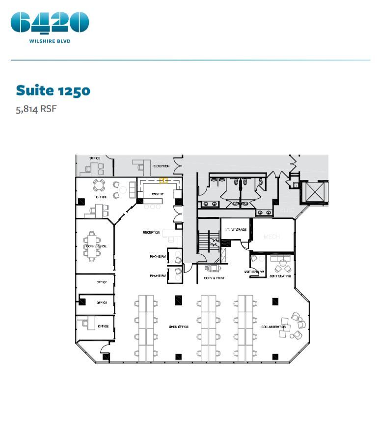 6420 Wilshire Blvd, Los Angeles, CA for lease Floor Plan- Image 1 of 1