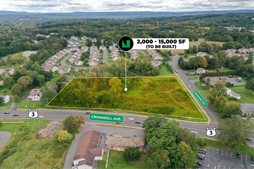 581 Cromwell Ave, Rocky Hill, CT for lease - Aerial - Image 2 of 6