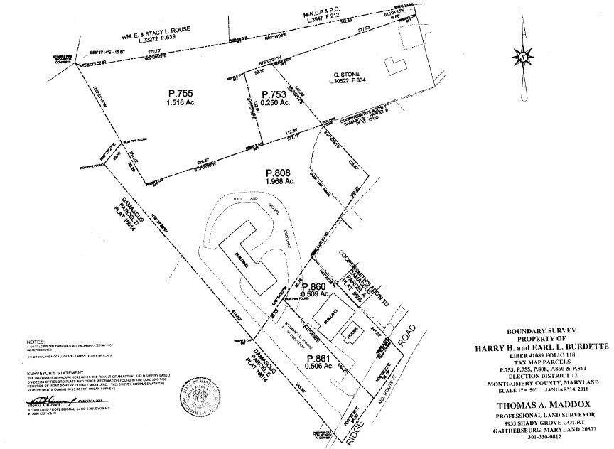 26136 Ridge Rd, Damascus, MD for sale Plat Map- Image 1 of 1