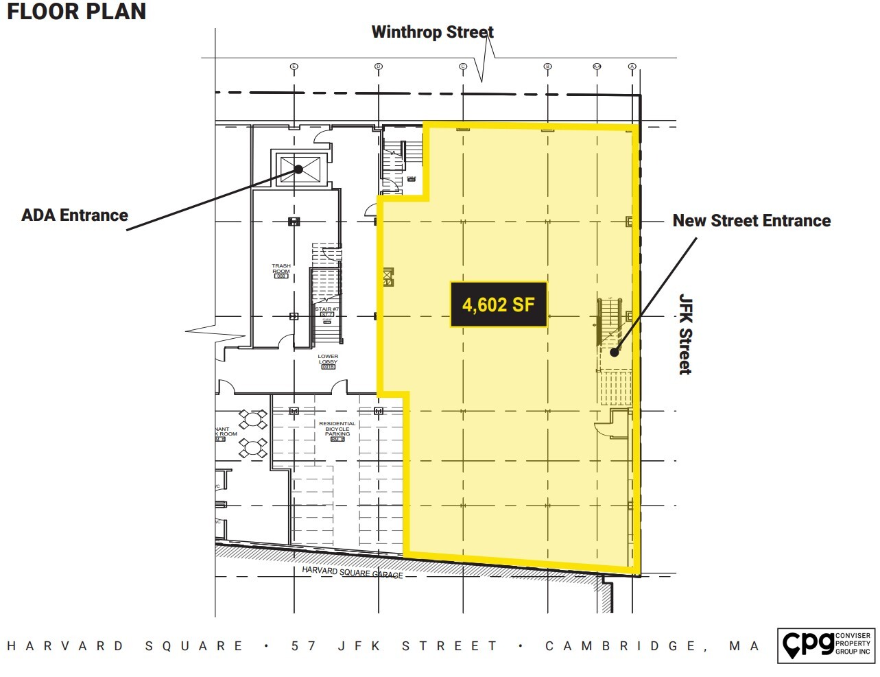 57 John F Kennedy St, Cambridge, MA for lease Floor Plan- Image 1 of 1