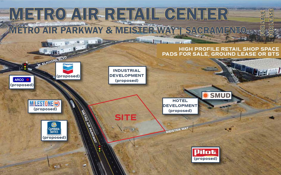 NEC Metro Air Parkway and Meister way, Sacramento, CA for lease - Building Photo - Image 1 of 1