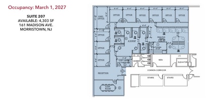 163 Madison Ave, Morristown, NJ for lease Floor Plan- Image 1 of 3