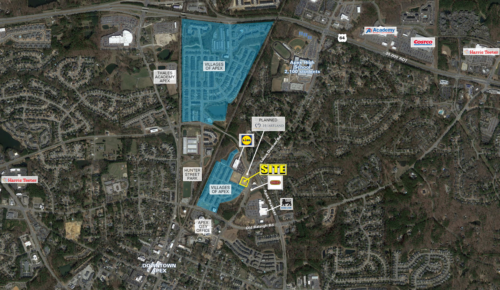 00 Apex Pky, Apex, NC for sale Aerial- Image 1 of 4