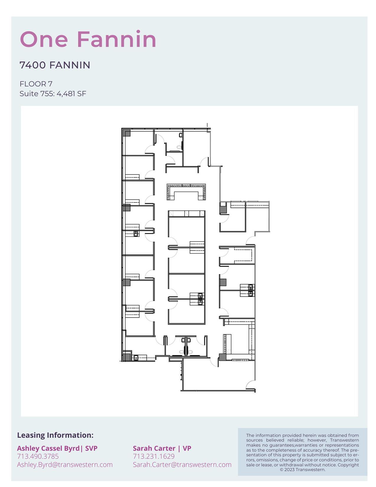 7400 Fannin St, Houston, TX for lease Floor Plan- Image 1 of 1