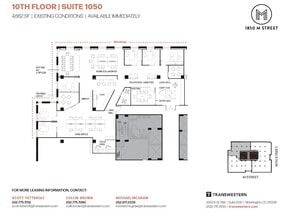 1850 M St NW, Washington, DC for lease Floor Plan- Image 1 of 1