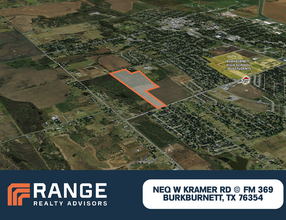 W Kramer rd, Burkburnett, TX - aerial  map view