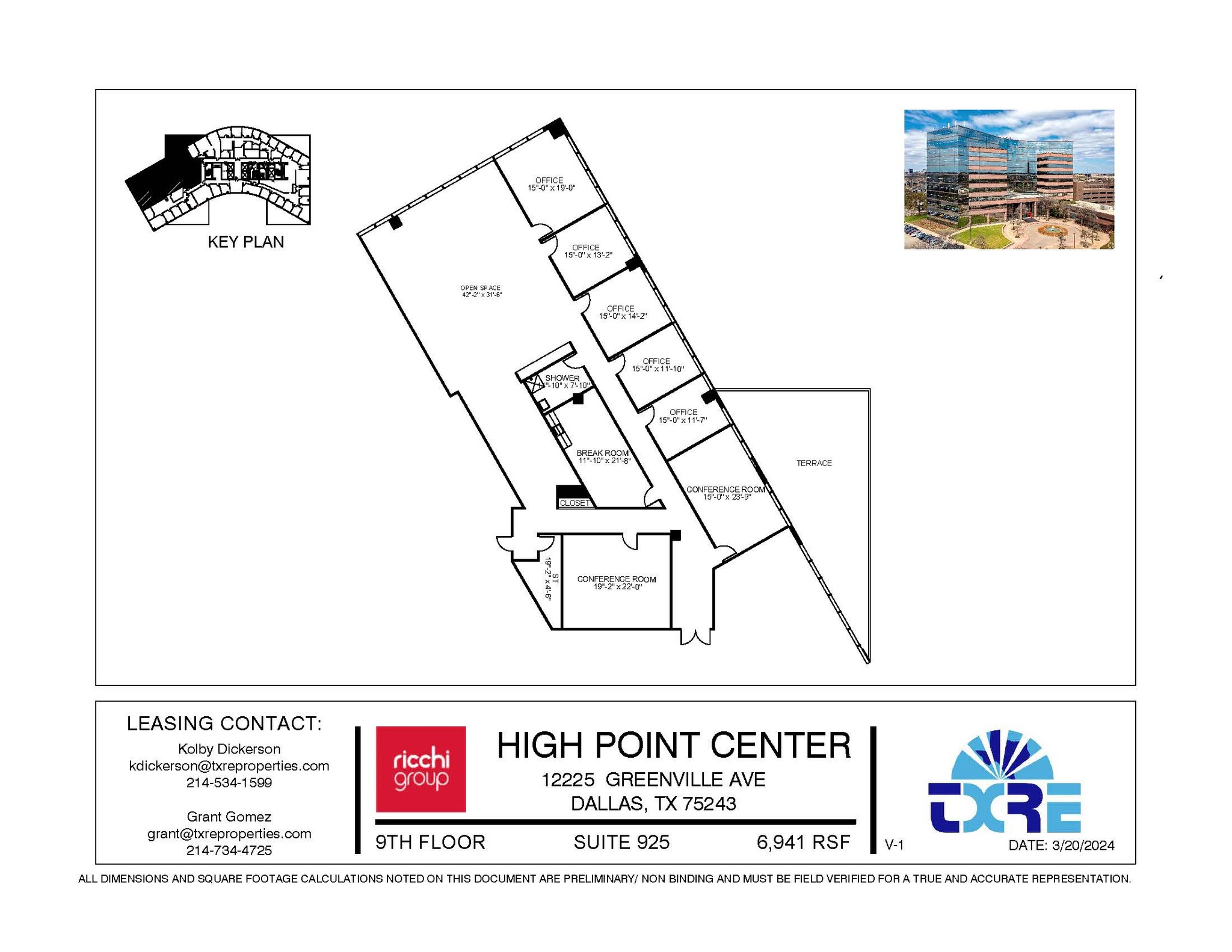 12225 Greenville Ave, Dallas, TX for lease Floor Plan- Image 1 of 1