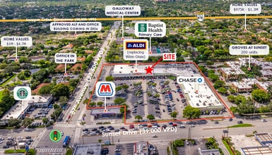 8710-8788 SW 72nd St, Miami, FL for lease Aerial- Image 1 of 2