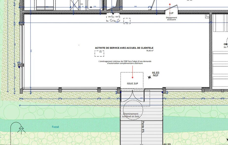 Retail in Orly for lease - Floor Plan - Image 2 of 3