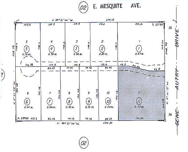 1247 S Gene Autry Trl, Palm Springs, CA for sale - Plat Map - Image 2 of 13