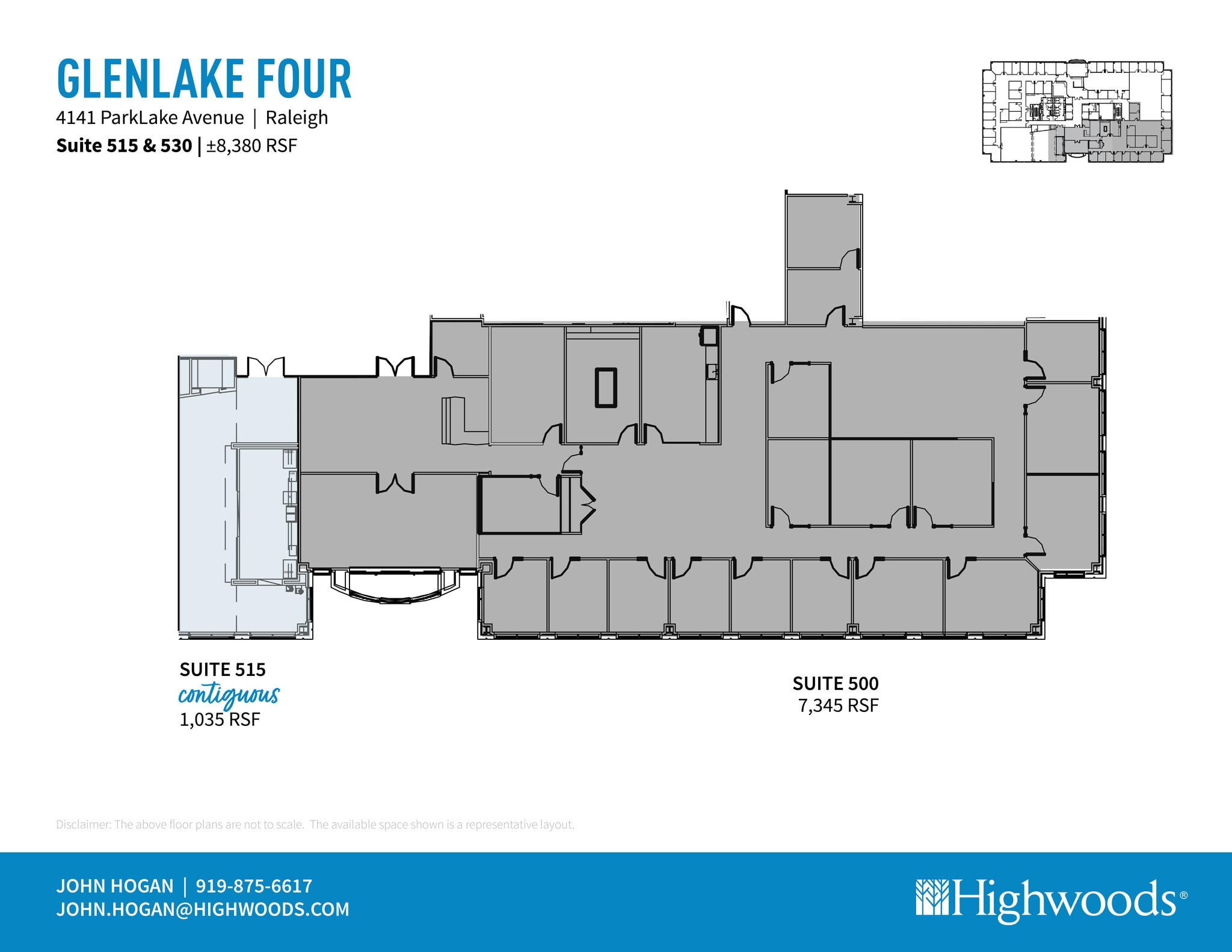 4141 Parklake Ave, Raleigh, NC for lease Floor Plan- Image 1 of 2