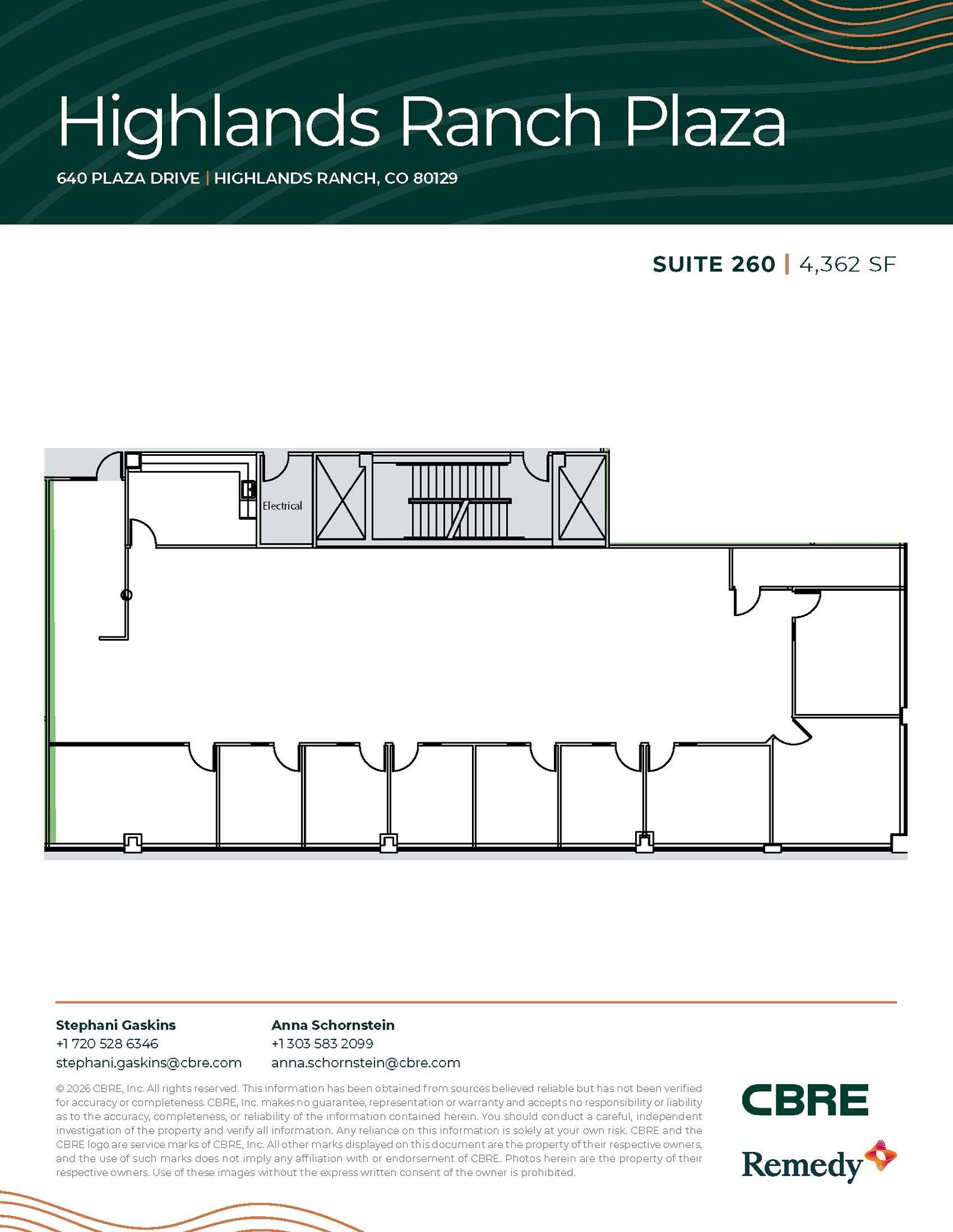 630 Plaza Dr, Highlands Ranch, CO for lease Floor Plan- Image 1 of 2