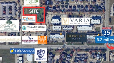 Barnett Blvd, Highland Village, TX - AERIAL map view