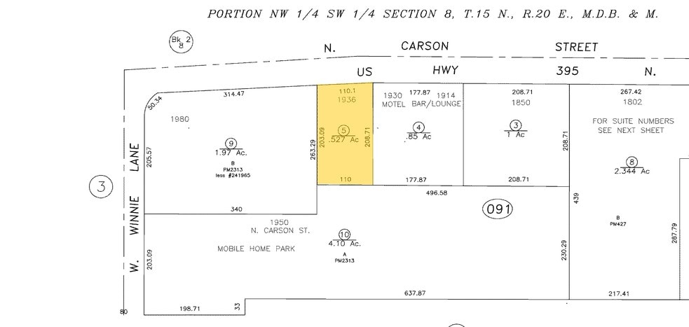 1936 N Carson St, Carson City, NV for lease - Plat Map - Image 3 of 12