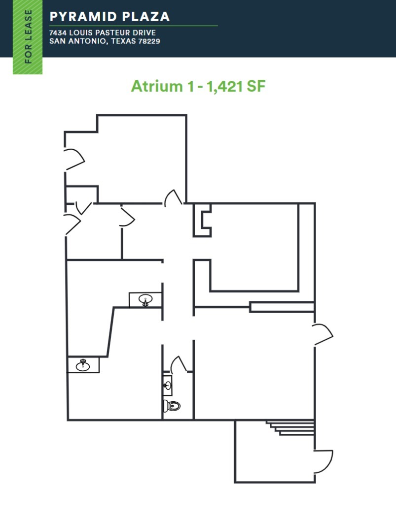 7434 Louis Pasteur Dr, San Antonio, TX for lease Floor Plan- Image 1 of 1