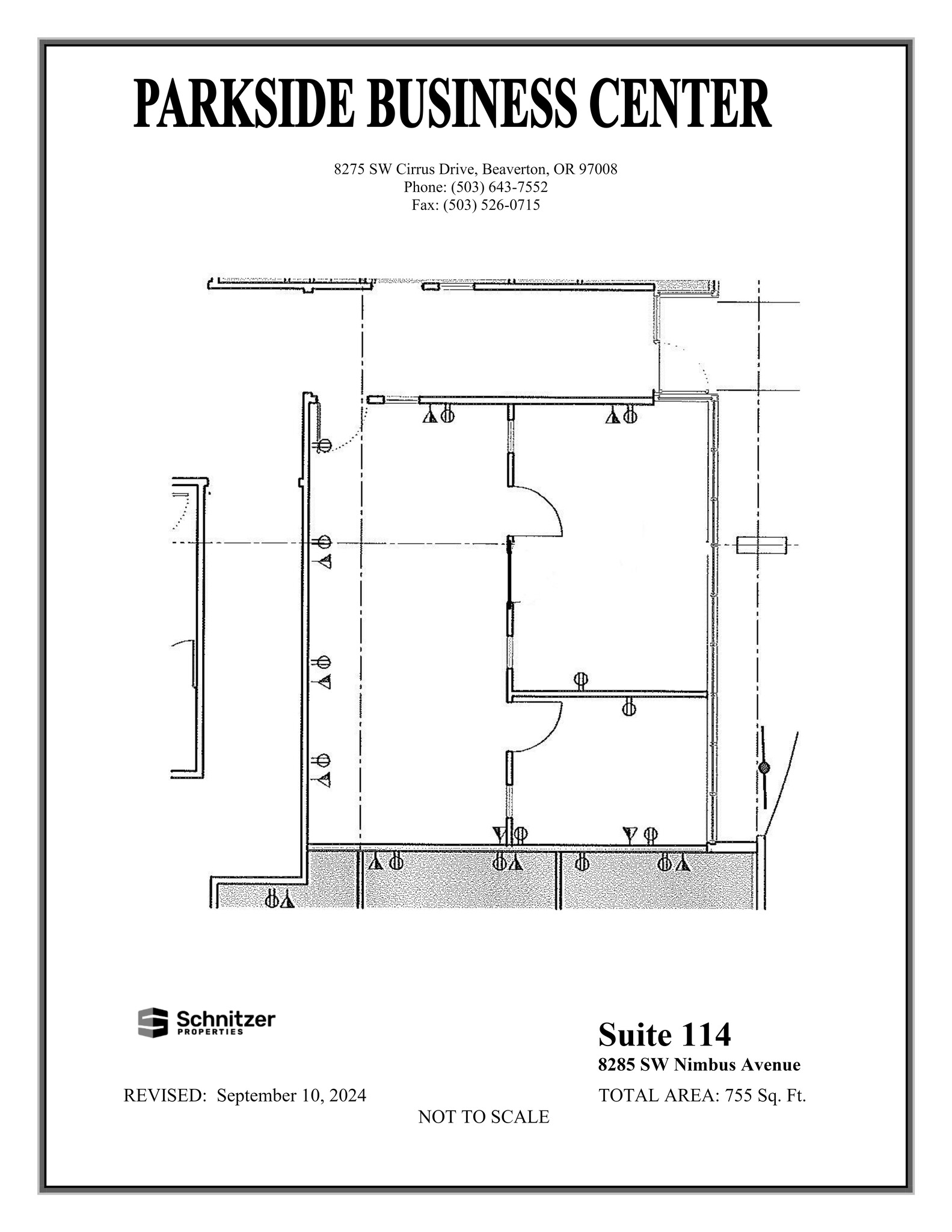 8362-8380 SW Nimbus Ave, Beaverton, OR for lease Site Plan- Image 1 of 1