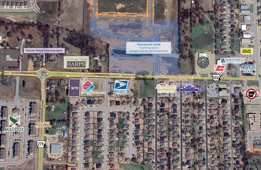 W Centerton Blvd, Centerton, AR for lease - Aerial - Image 1 of 3