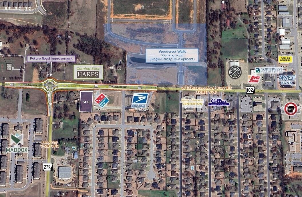 W Centerton Blvd, Centerton, AR for lease Aerial- Image 1 of 4