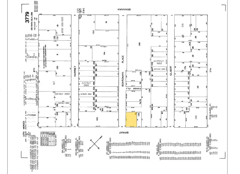 855 Bryant St, San Francisco, CA for lease - Plat Map - Image 3 of 3