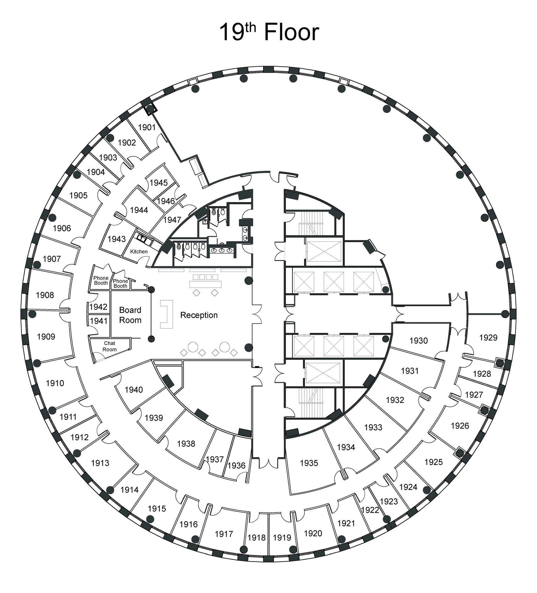 400 N Ashley Dr, Tampa, FL for lease Floor Plan- Image 1 of 2