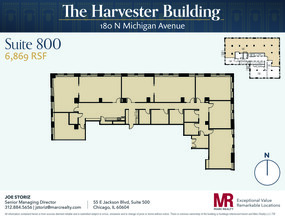 180 N Michigan Ave, Chicago, IL for lease Floor Plan- Image 1 of 12