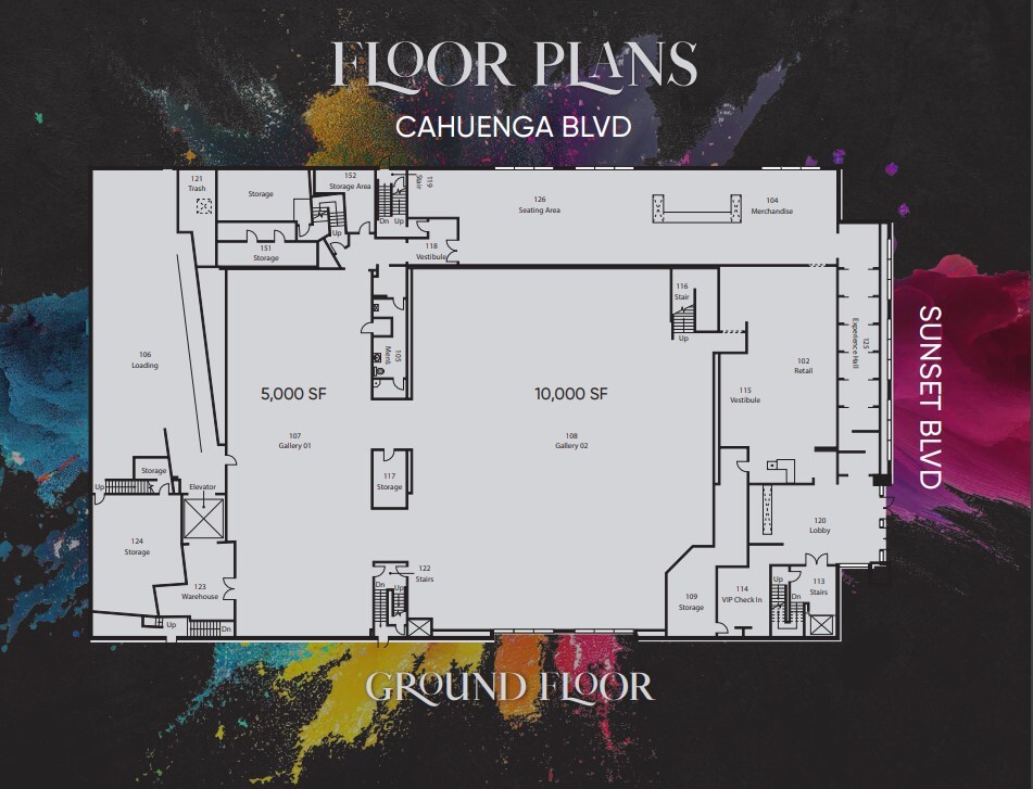 6400 W Sunset Blvd, Los Angeles, CA for lease Floor Plan- Image 1 of 2