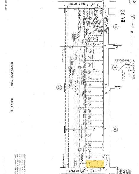 9907-9909 Canoga Ave, Chatsworth, CA for lease - Plat Map - Image 3 of 6