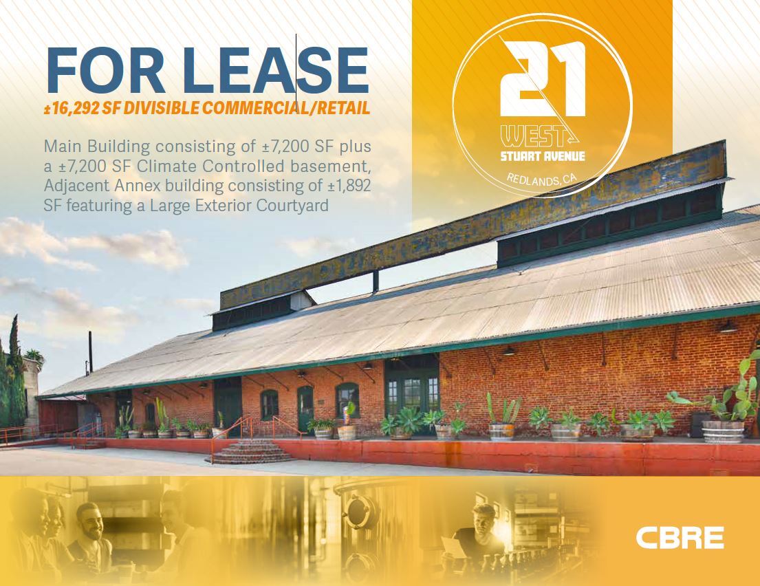 21 W Stuart Ave, Redlands, CA for lease Building Photo- Image 1 of 2