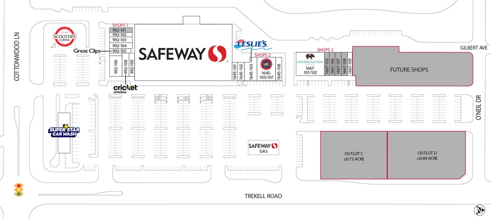 1667 N Trekell Rd, Casa Grande, AZ for lease - Site Plan - Image 2 of 3