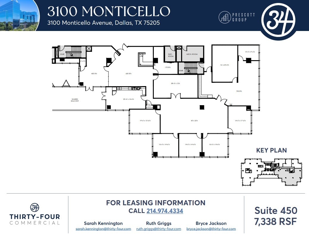 3100 Monticello Ave, Dallas, TX for lease Floor Plan- Image 1 of 1