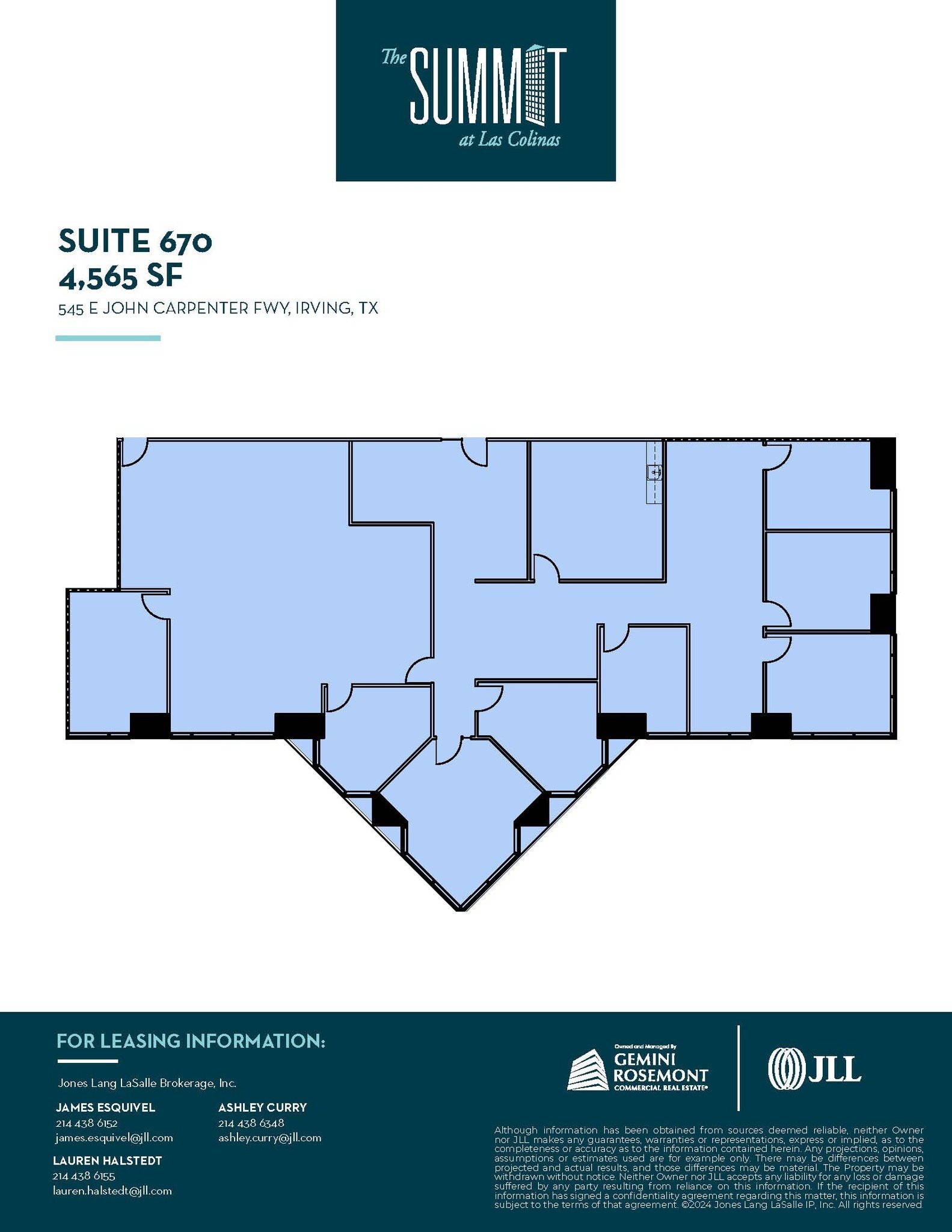 545 E John Carpenter Fwy, Irving, TX for lease Floor Plan- Image 1 of 1