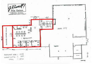 72996 El Paseo, Palm Desert, CA for lease Floor Plan- Image 1 of 1