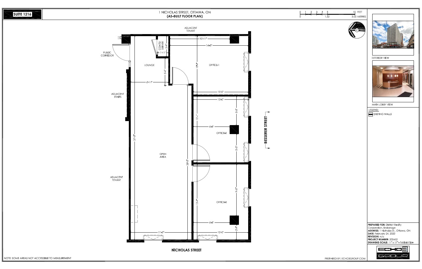 1-5 Nicholas St, Ottawa, ON for lease Floor Plan- Image 1 of 2