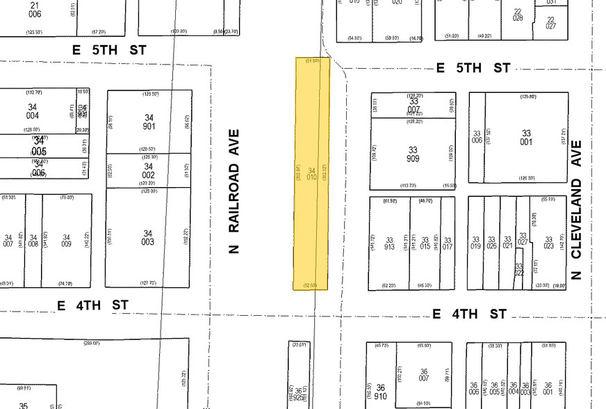 409-427 N Railroad Ave, Loveland, CO for lease - Plat Map - Image 3 of 11