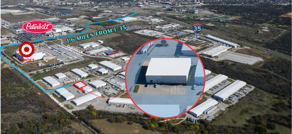3540 Shelby Ln, Denton, TX for lease - Aerial - Image 2 of 10