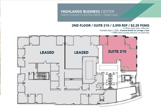 40810 County Center Dr, Temecula, CA for lease Floor Plan- Image 1 of 1