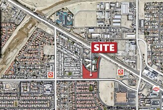 NWC Fred Waring/Hoover, Indio, CA - aerial  map view