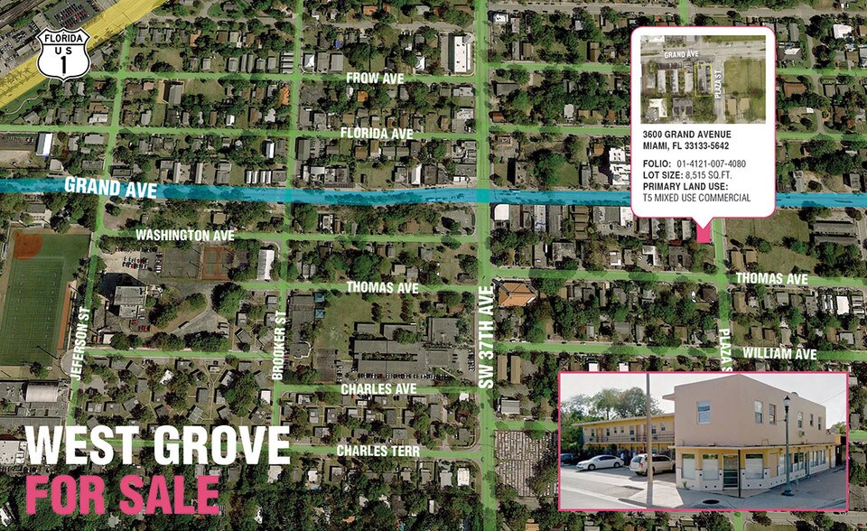 3600 Grand Ave, Miami, FL for sale - Aerial - Image 1 of 1