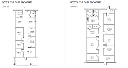 6701-6775 Camp Bowie Blvd, Fort Worth, TX for lease Floor Plan- Image 1 of 1