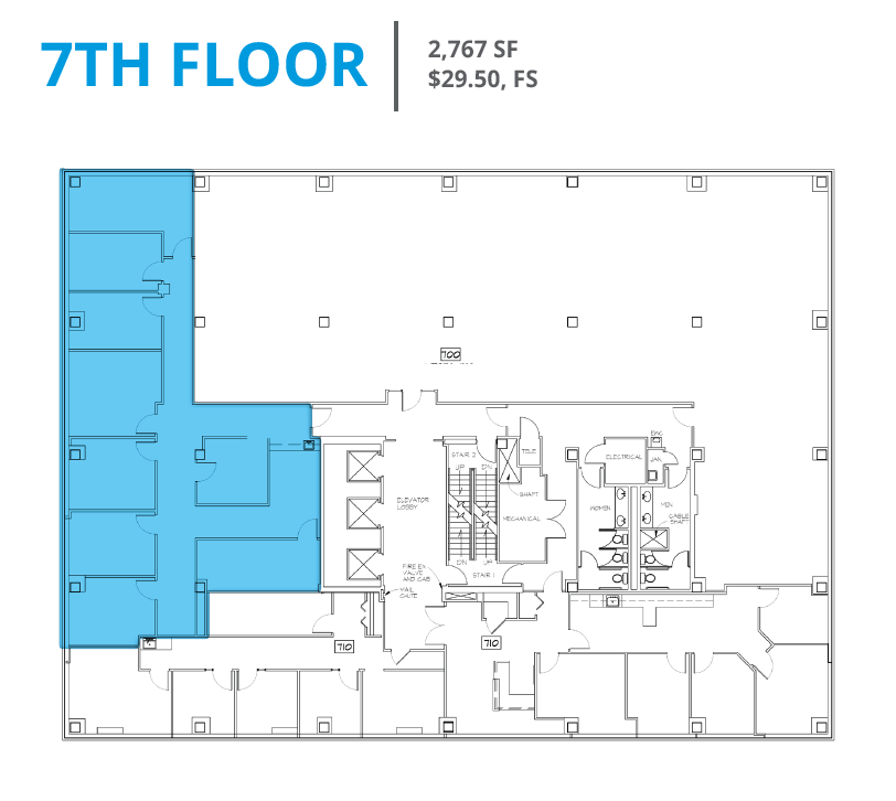 8737 Colesville Rd, Silver Spring, MD for lease Floor Plan- Image 1 of 2