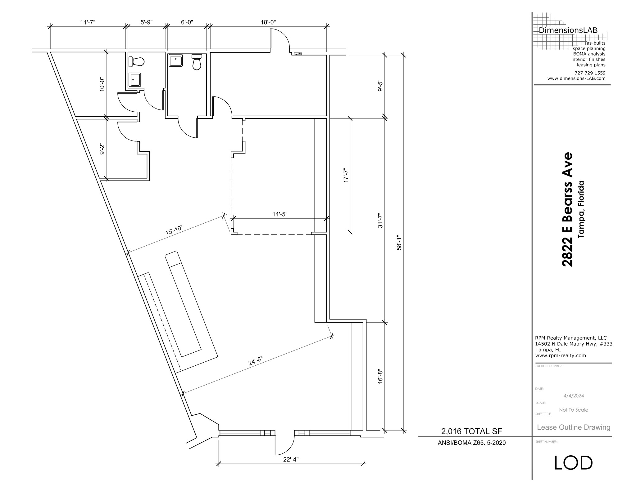 2814 E Bearss Ave, Tampa, FL for lease Site Plan- Image 1 of 1