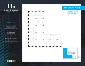 1301 W 22nd St, Oak Brook, IL for lease Floor Plan- Image 1 of 2