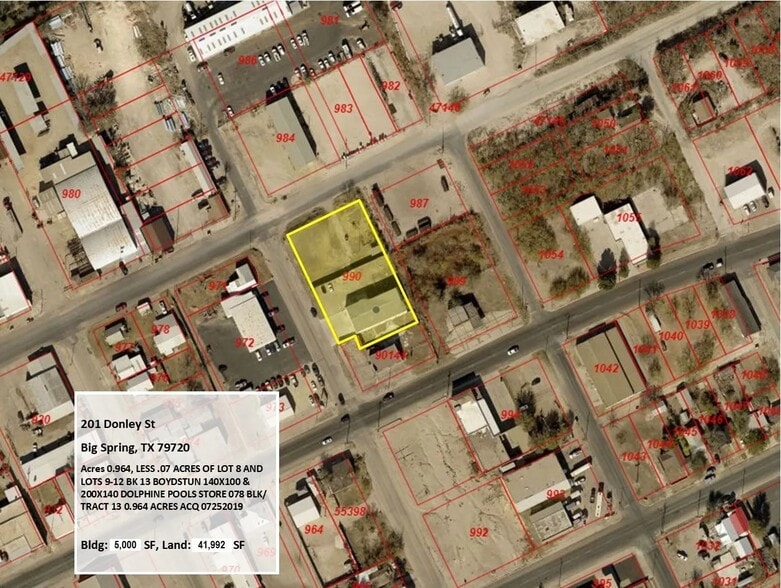 201 Donley St, Big Spring, TX for sale - Aerial - Image 2 of 10