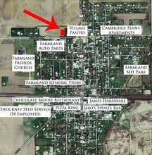 202 W Jackson St, Farmland, IN - AERIAL  map view